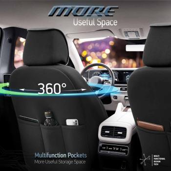 Auto Sitzbezug Set Universal Vorne und Hinten Komfortabel Komplett Set